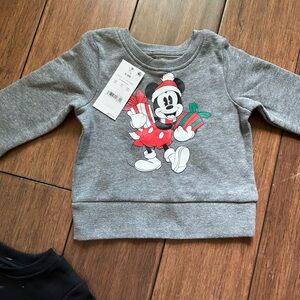 ✨4 for $20 | Mickey Mouse Christmas Sweatshirt | 6-9mo | NWT